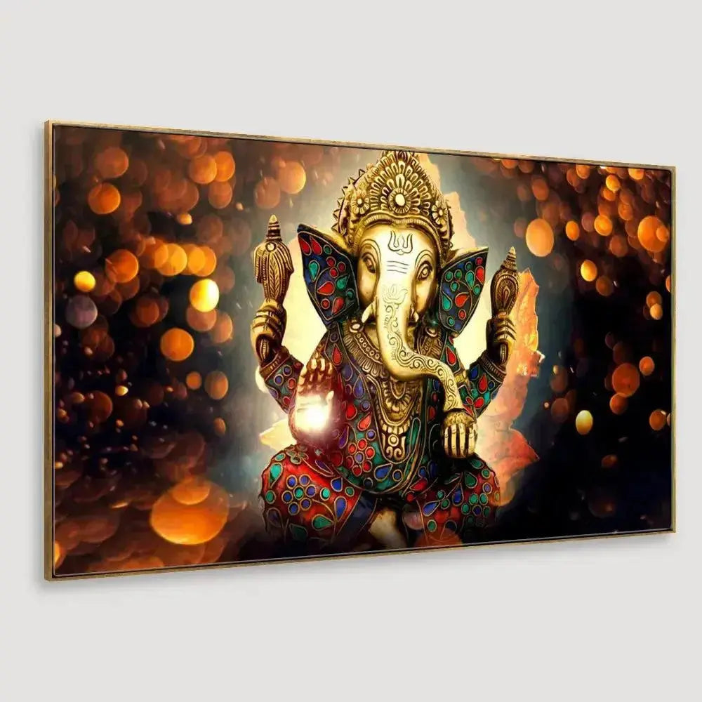 Shri Ganesh Divine Canvas Painting AdPrints