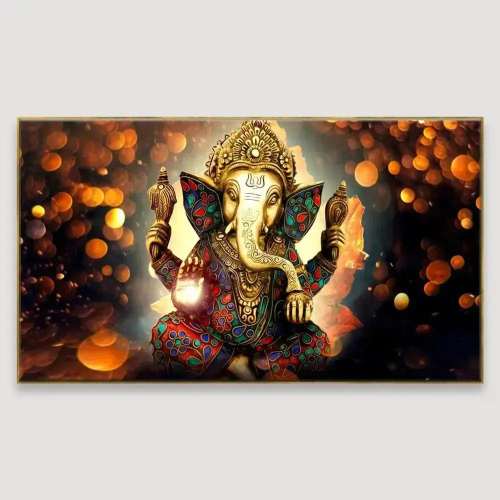 Shri Ganesh Divine Canvas Painting AdPrints