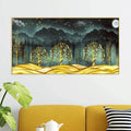 Golden Night Landscape Canvas Painting AdPrints