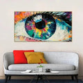 Contemporary Design Canvas Painting of Beautiful Eyes - Decor Mantra 