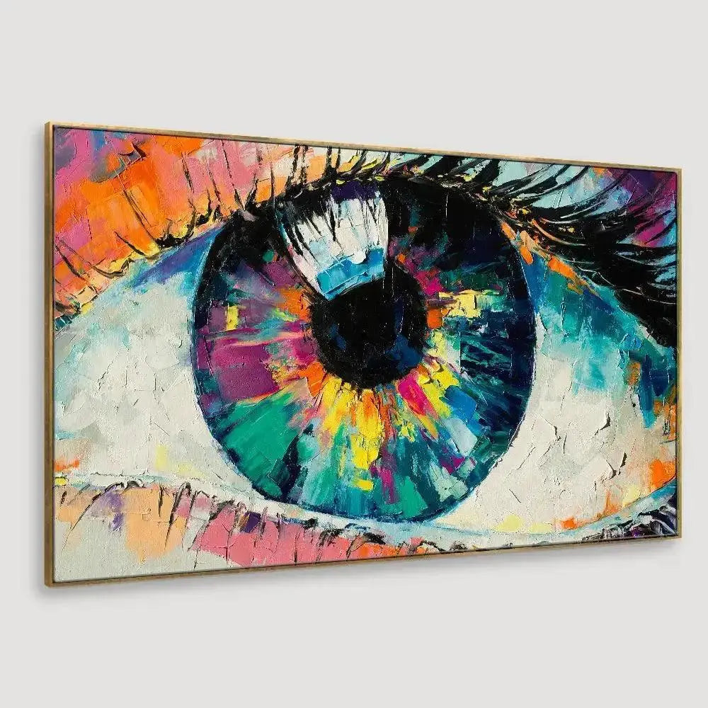 Contemporary Design Canvas Painting of Beautiful Eyes - Decor Mantra 