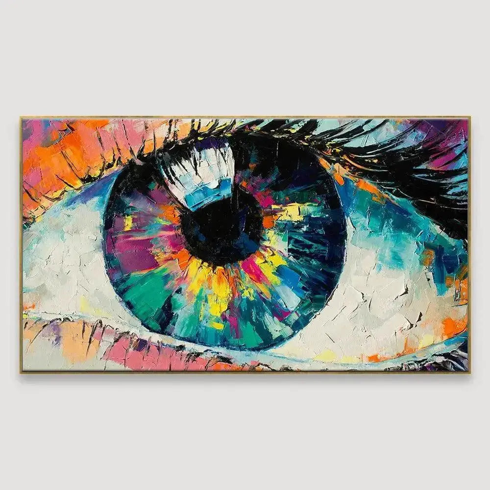 Contemporary Design Canvas Painting of Beautiful Eyes - Decor Mantra 