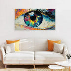 Contemporary Design Canvas Painting of Beautiful Eyes - Decor Mantra 