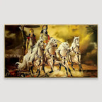 Mahabharata Shri Krishna and Arjun Canvas Painting AdPrints