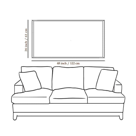 Mahabharata Shri Krishna and Arjun Canvas Painting