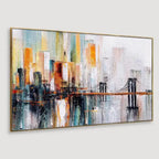 Abstract Canvas Artwork of the Golden Gate Bridge - Decor Mantra 