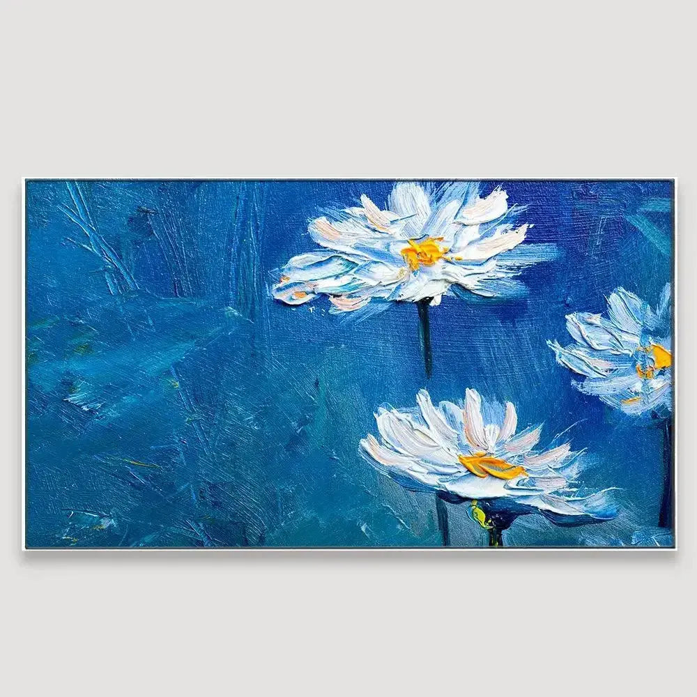 Modern Design Canvas Painting of Beautiful Flowers AdPrints