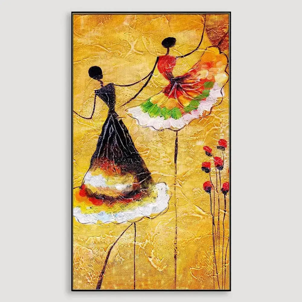 Designer Canvas Painting of a Ballerina Dancer AdPrints