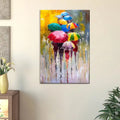Colorful Rainy Season Canvas Painting Featuring Beautiful Design AdPrints