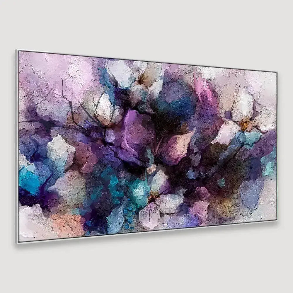Abstract Purple Floral Harmony Framed Wall Art AdPrints