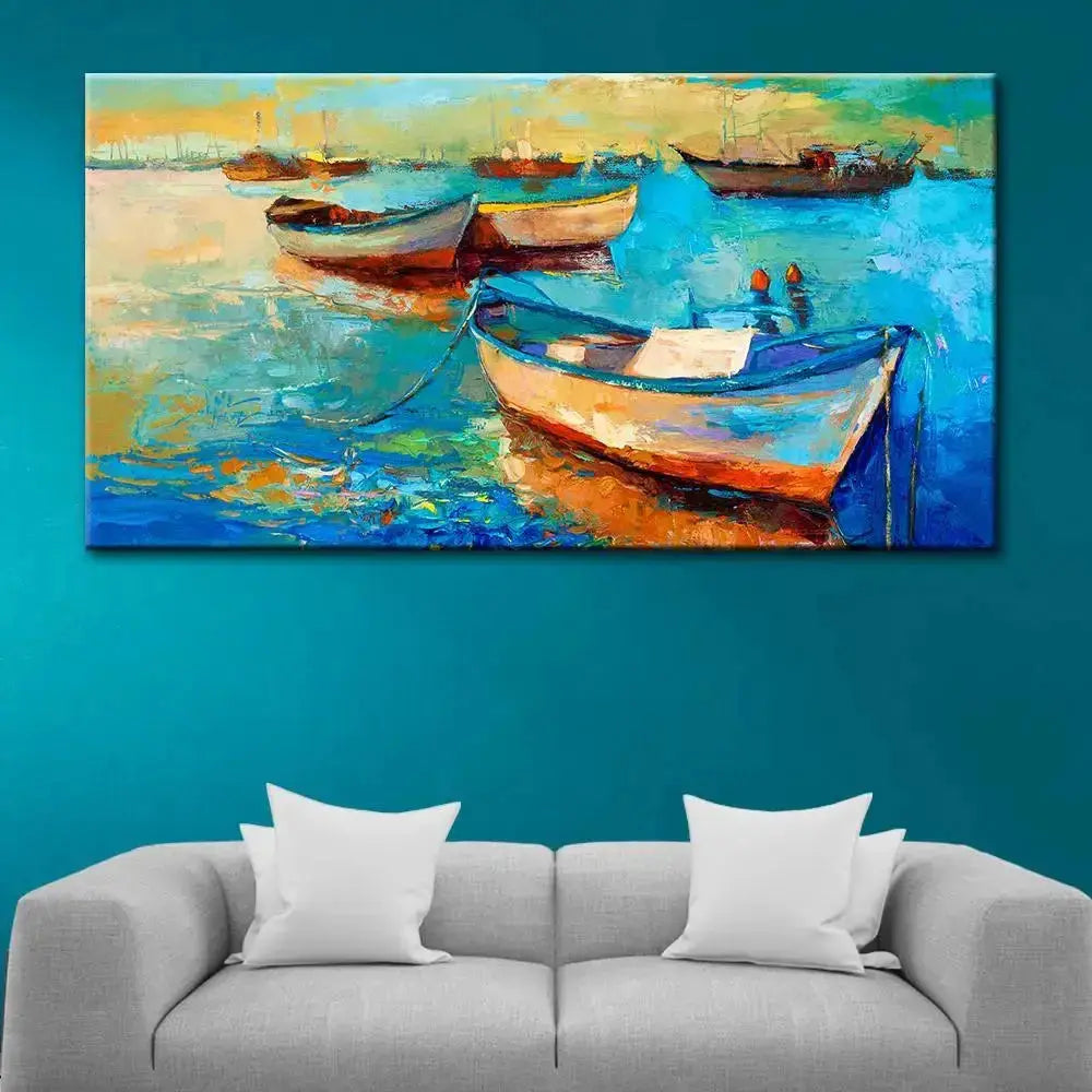 Majestic Scenery Canvas Painting - Nature-Inspired Masterpiece AdPrints