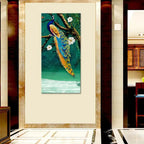 Beautiful Peacock in Natural Setting Canvas Painting AdPrints