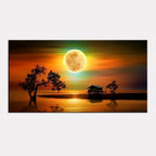 Serene Sunset Beach Canvas Painting AdPrints