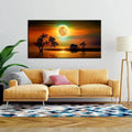 Serene Sunset Beach Canvas Painting AdPrints