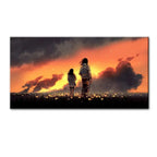 Serene Garden Couple Canvas Painting AdPrints