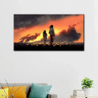 Serene Garden Couple Canvas Painting AdPrints