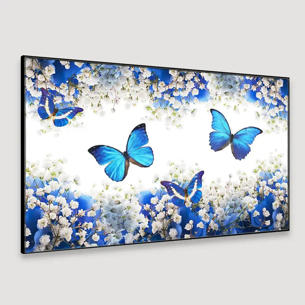 Vibrant Garden Butterfly Canvas Painting AdPrints