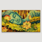 Vaastu Buddha Bamboo Forest Canvas Painting AdPrints