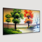 Stunning Panoramic Canvas Wall Painting of Beautiful Natural Scenery AdPrints