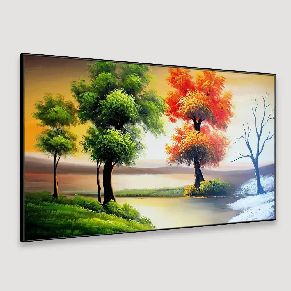 Stunning Panoramic Canvas Wall Painting of Beautiful Natural Scenery AdPrints