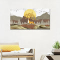 Minimalist Deer in Scenery Canvas Printed Painting with Modern Appeal AdPrints