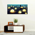 Fantasy Canvas Wall Painting Lake of Moons AdPrints