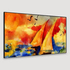 Contemporary Sailboat Canvas Painting - Decor Mantra 