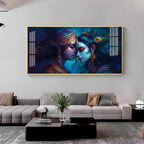 Quadro Radha Krishna Horizontal Acrylic Premium Wall Decor - Decor Mantra 