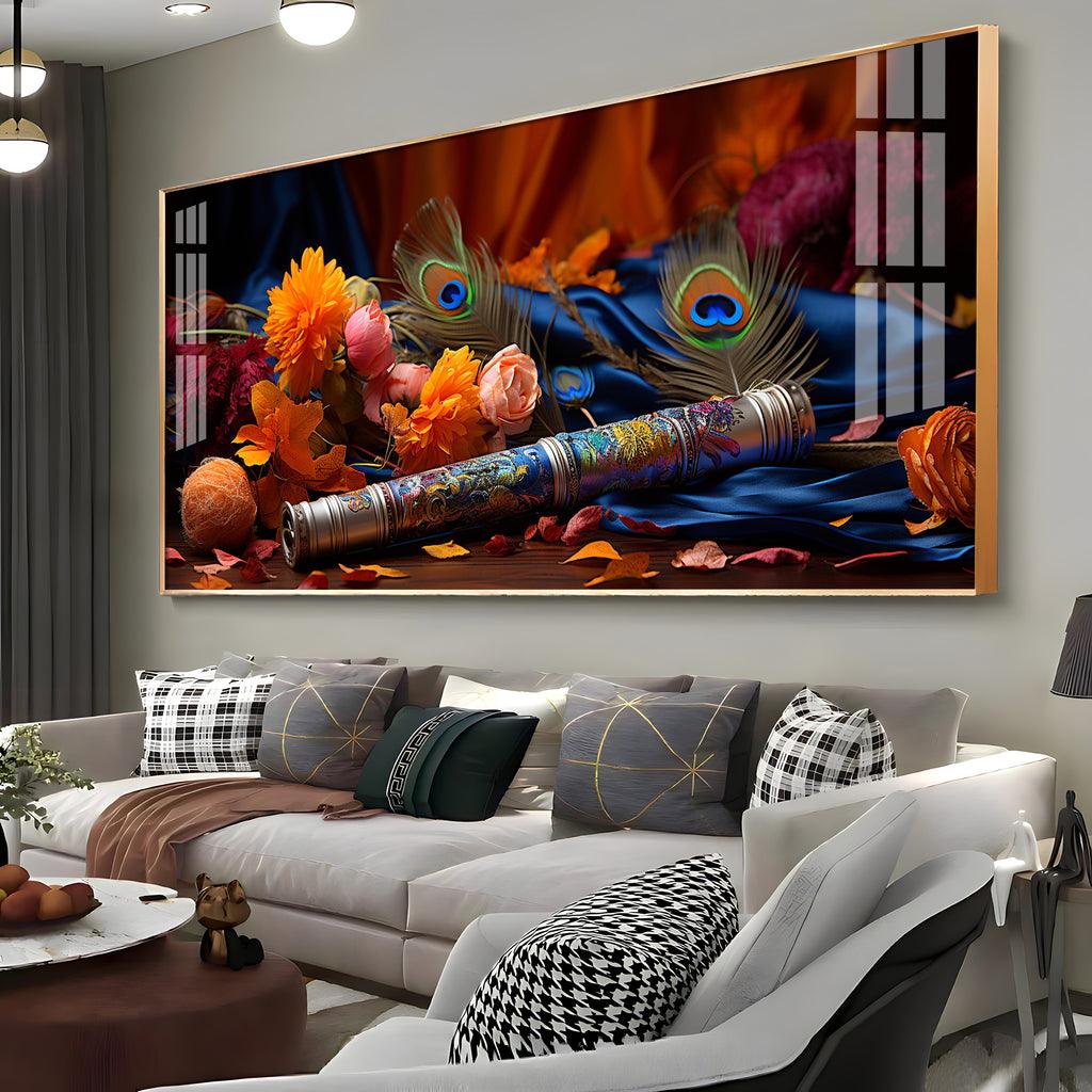 Troupe of Bansuri Horizontal Acrylic Premium Wall Art - Decor Mantra 