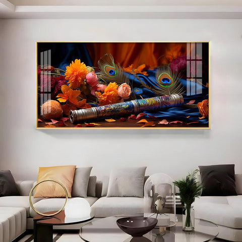 Troupe of Bansuri Horizontal Acrylic Premium Wall Art - Decor Mantra 