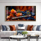 Troupe of Bansuri Horizontal Acrylic Premium Wall Art - Decor Mantra 