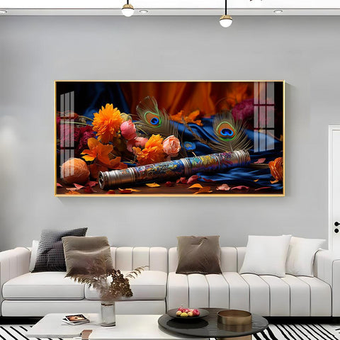 Troupe of Bansuri Horizontal Acrylic Premium Wall Art - Decor Mantra 