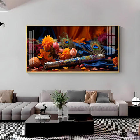 Troupe of Bansuri Horizontal Acrylic Premium Wall Art - Decor Mantra 