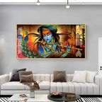 Krishna in Vrindavan Elegant Acrylic Horizontal Wall Decor - Decor Mantra 