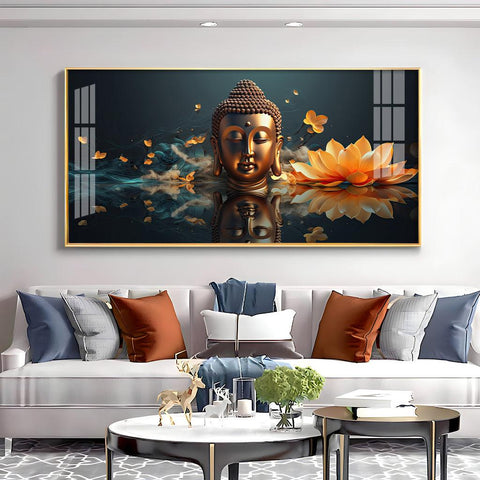 Buddha's Arrival High Quality Acrylic Horizontal Wall Art - Decor Mantra 