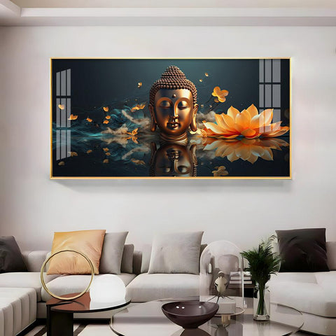 Buddha's Arrival High Quality Acrylic Horizontal Wall Art - Decor Mantra 