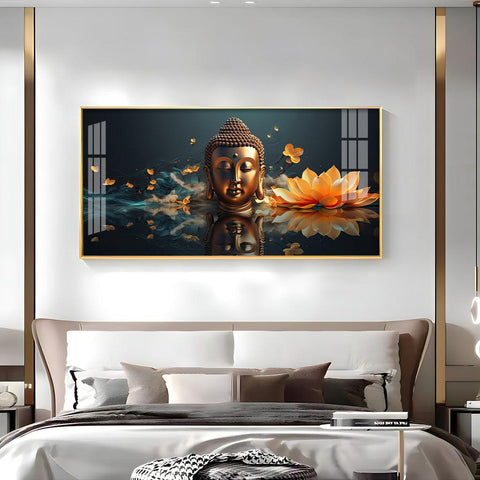 Buddha's Arrival High Quality Acrylic Horizontal Wall Art - Decor Mantra 
