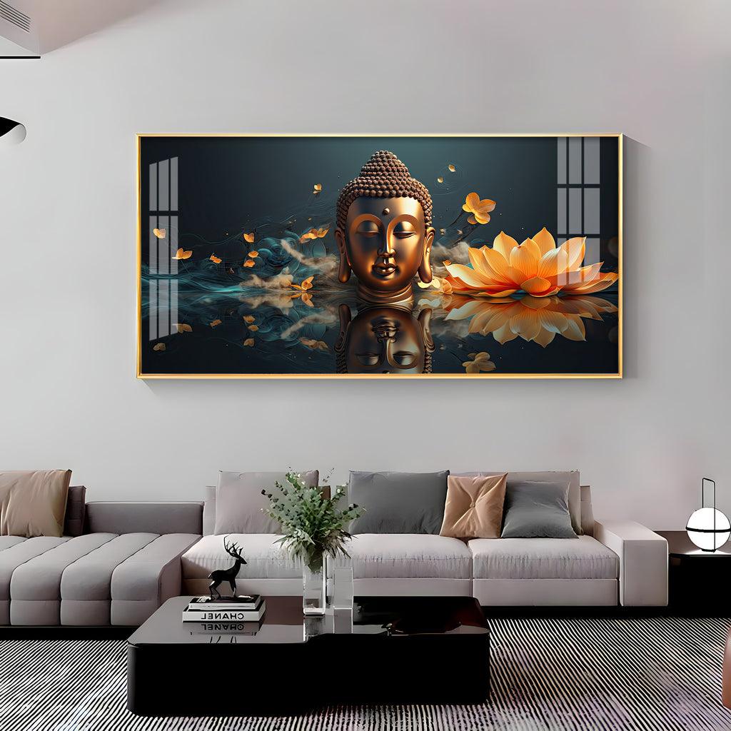 Buddha's Arrival High Quality Acrylic Horizontal Wall Art - Decor Mantra 