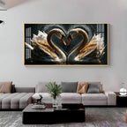 Graceful Swan Premium Acrylic Horizontal Wall Art - Decor Mantra 