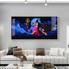 Shiv Shakti Premium Acrylic Horizontal Wall Art - Decor Mantra 