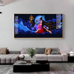 Shiv Shakti Premium Acrylic Horizontal Wall Art - Decor Mantra 