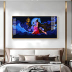 Shiv Shakti Premium Acrylic Horizontal Wall Art - Decor Mantra 