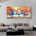 Horses in Motion Premium Acrylic Horizontal Wall Display - Decor Mantra 