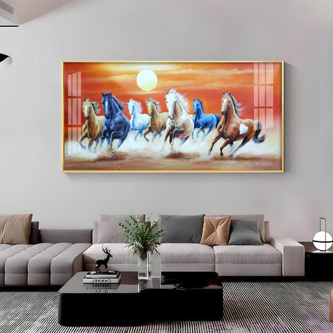 Horses in Motion Premium Acrylic Horizontal Wall Display - Decor Mantra 