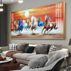 Horses in Motion Premium Acrylic Horizontal Wall Display - Decor Mantra 