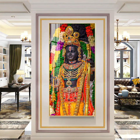 Divine Shree Ram Vertical Wall Art in Premium Acrylic - Decor Mantra 