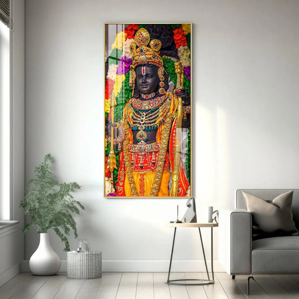 Divine Shree Ram Vertical Wall Art in Premium Acrylic - Decor Mantra 
