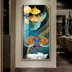 Jeweled Elephant Premium Vertical Acrylic Wall Art - Decor Mantra 