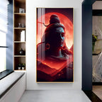 Adiyogi Vertical Wall Art in Premium Acrylic - Decor Mantra 
