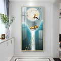 Acrylic Wall Art: Vertical Premium Jolly Jumping Deer AdPrints